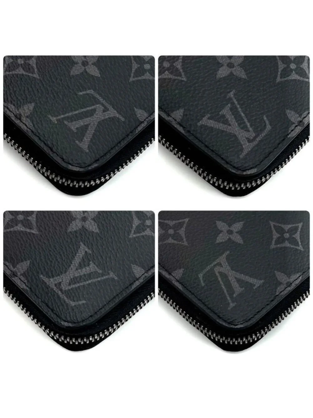 Louis Vuitton Monogram Eclipse Zippy Horizontal Wallet